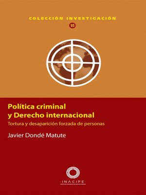 cover image of Política criminal y Derecho internacional